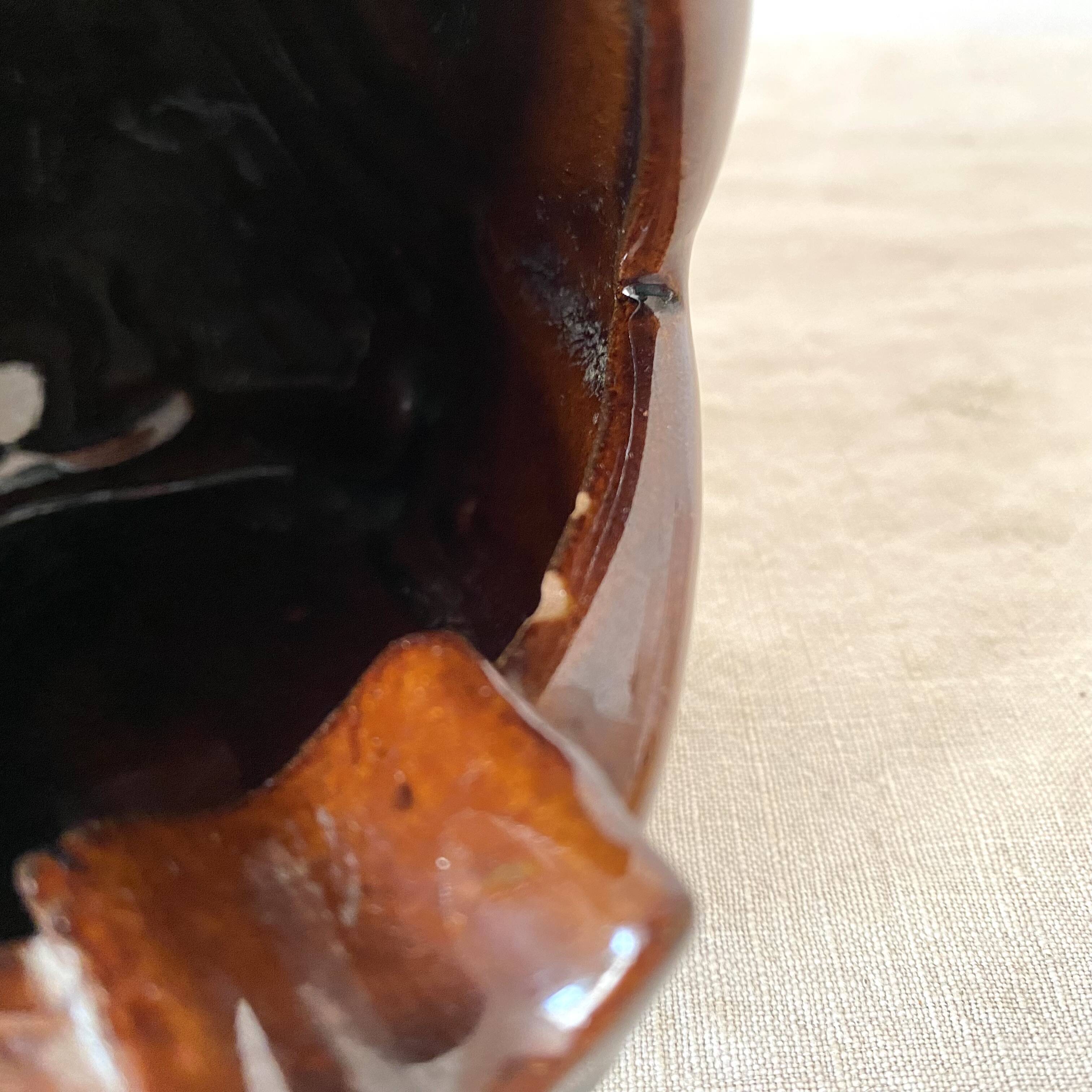 Vintage ceramic zoomorphic fish ashtray