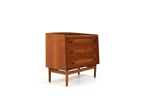 Commode, coiffeuse danoise en teck et chêne 1957