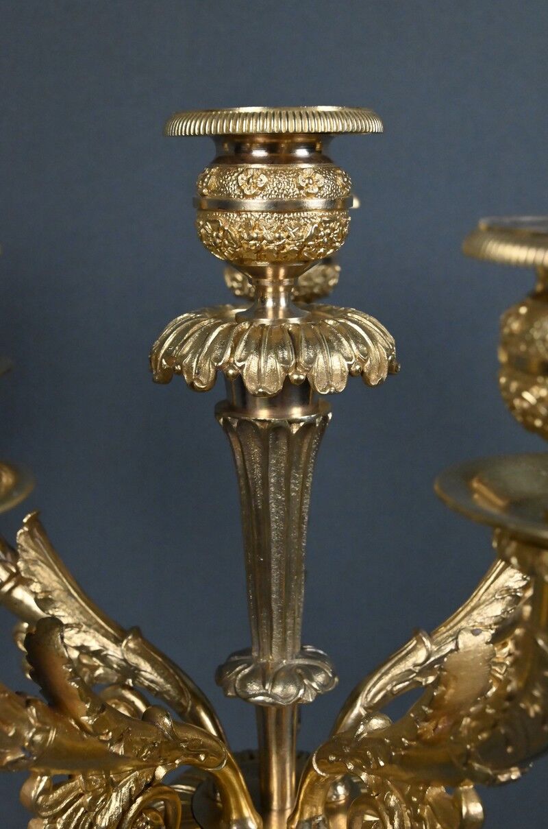 Gilded bronze candelabrum, Restoration period – early 19th century