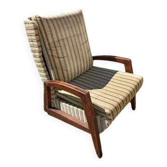 Fauteuil lounge Steiner rené jean caillette freespan années 50