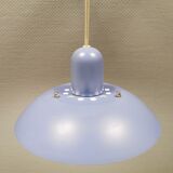 Classic small Danish hanging lamp, produced by Form-Light in the 1980s. Light purple color