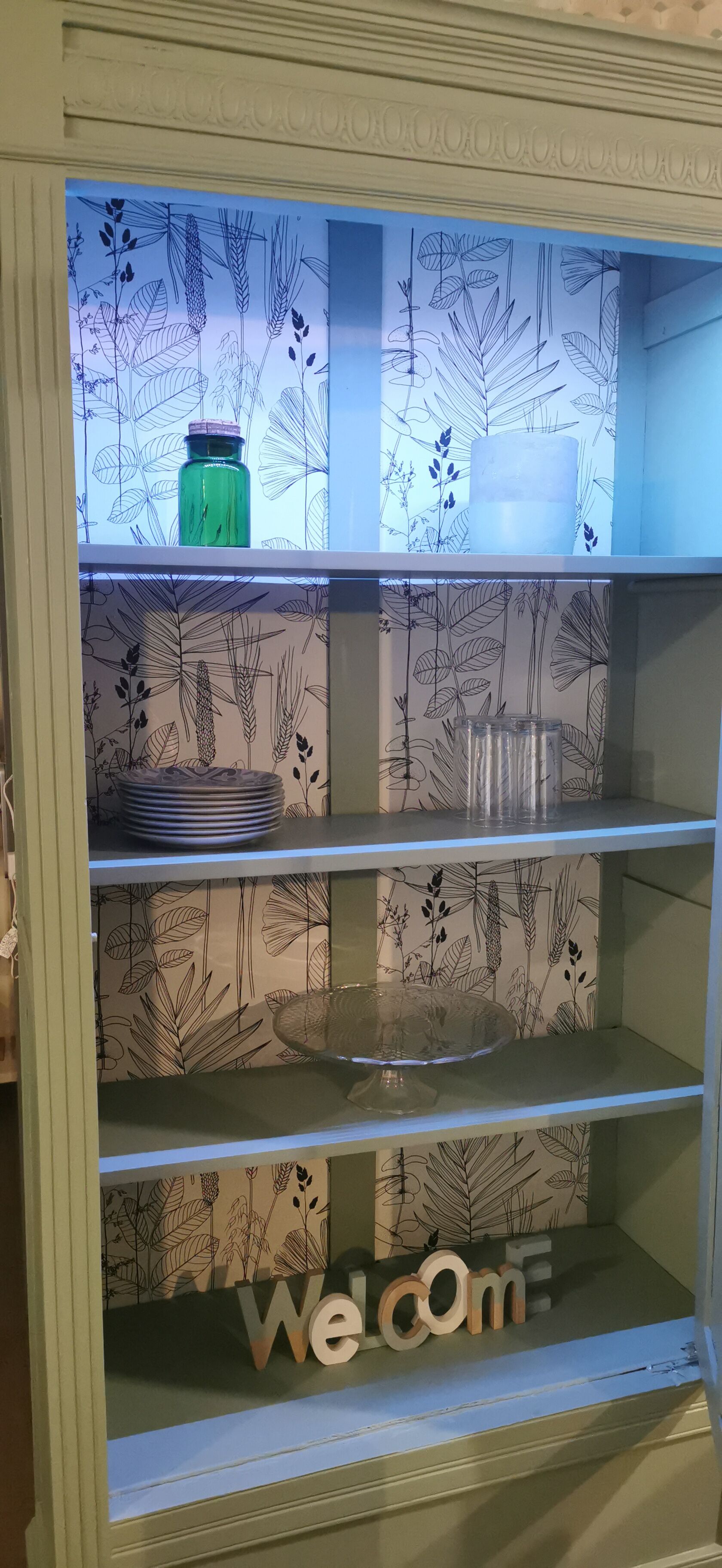 Parisian glass cabinet