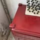 Red lacquered enfilade 1970 160cm