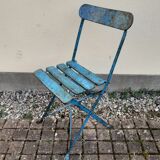 Folding brasserie chair