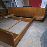 Scandinavian teak bed from the 1960s.