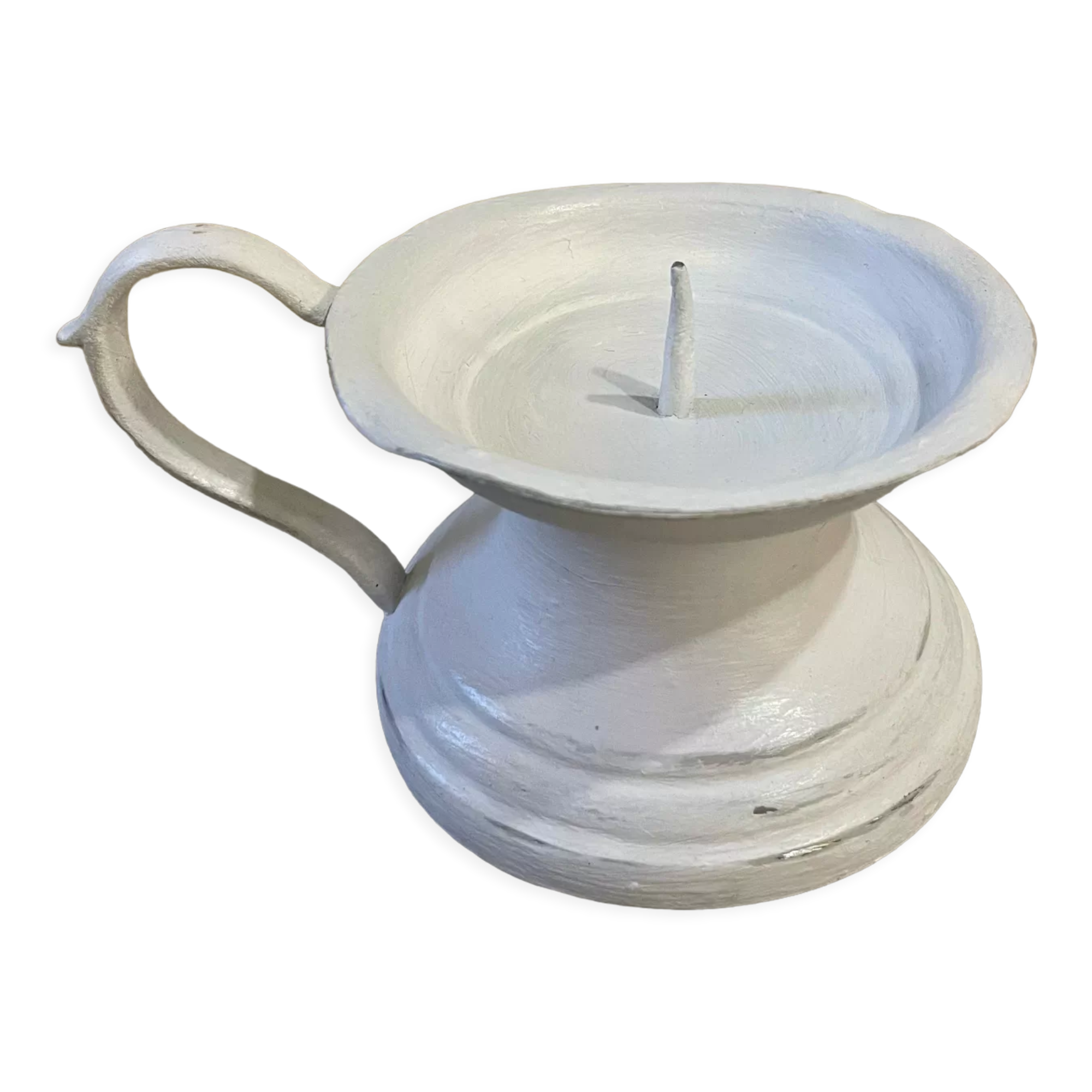 Picnic candle holder XIXth white