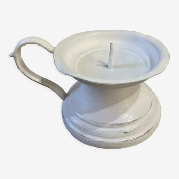 Picnic candle holder XIXth white