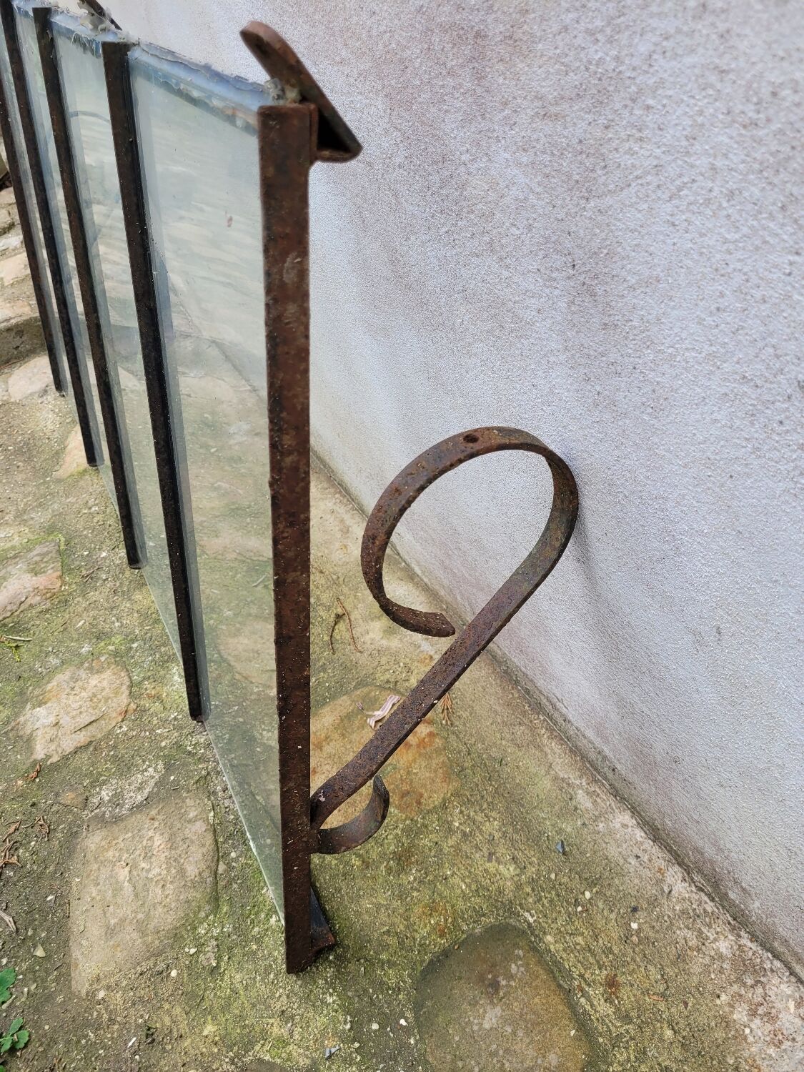 Old wrought iron marquee