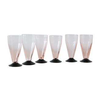 Set of 6 flutes, size 1/4, 1950