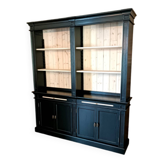 Black and wood dresser bookcase