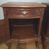 Pair of mahogany bedside tables