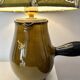 2 vase lamps made from French bistro pitchers, 1960s.