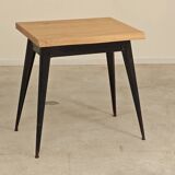 Table bistrot tolix T55 plateau chêne massif