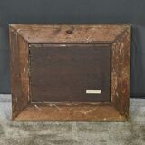 Painting "The Wild Coast of Belle-Île-en-Mer", French school of the 19th century.