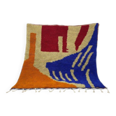 Tapis beni ouraine fait main traditionnelle artisanale taille 200 x 300 cm.