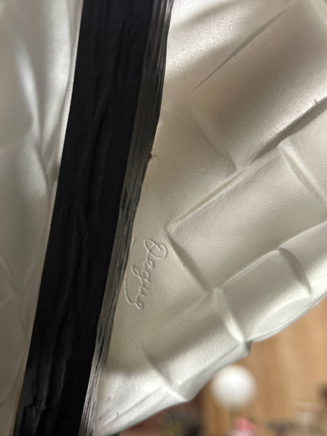 Degué - art deco period molded glass and wrought iron chandelier