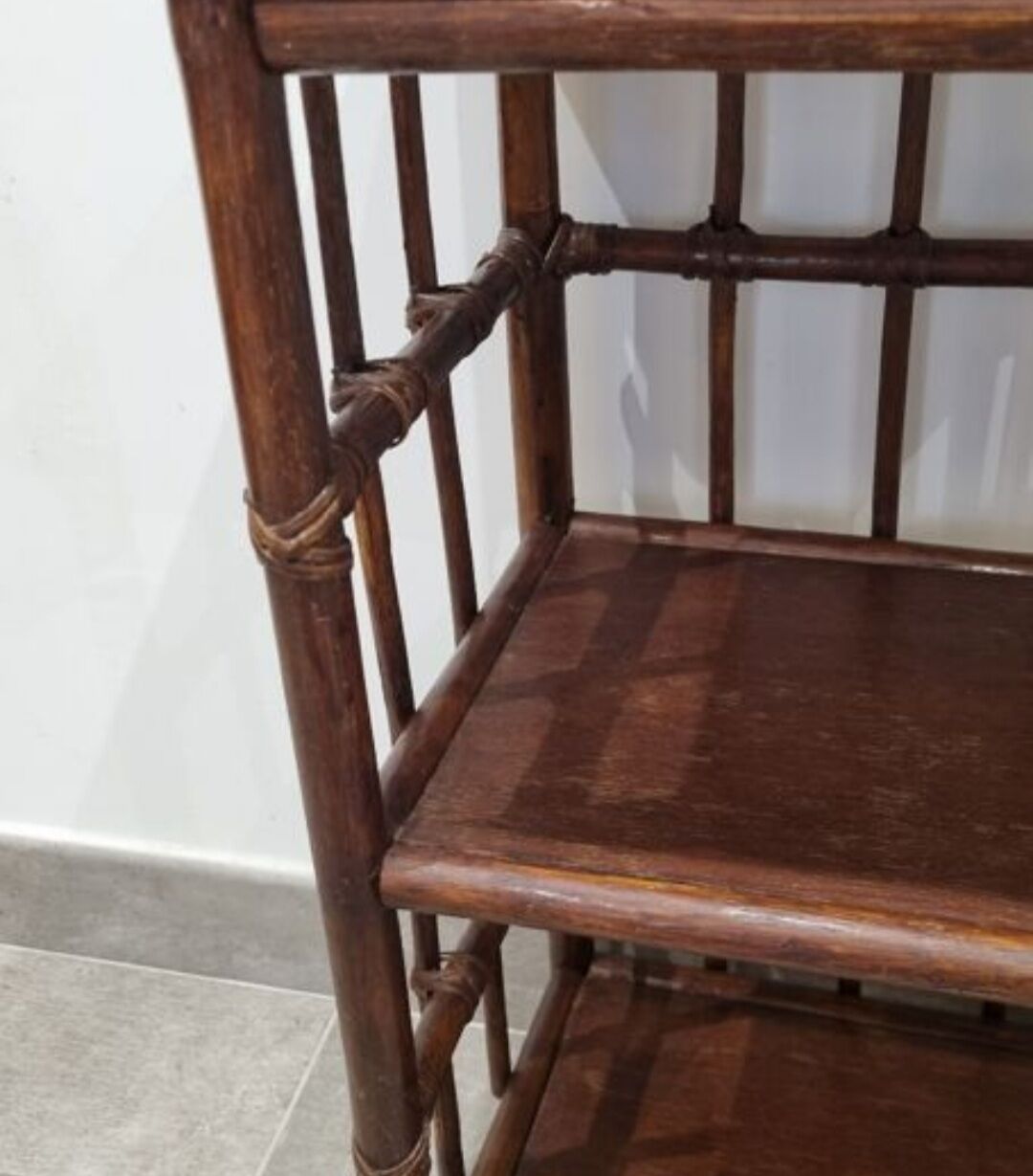 Rattan bedside table