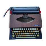 Portable typewriter with its Royal 240 brand box made japan
