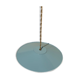 Suspension lampshade vintage blue and white