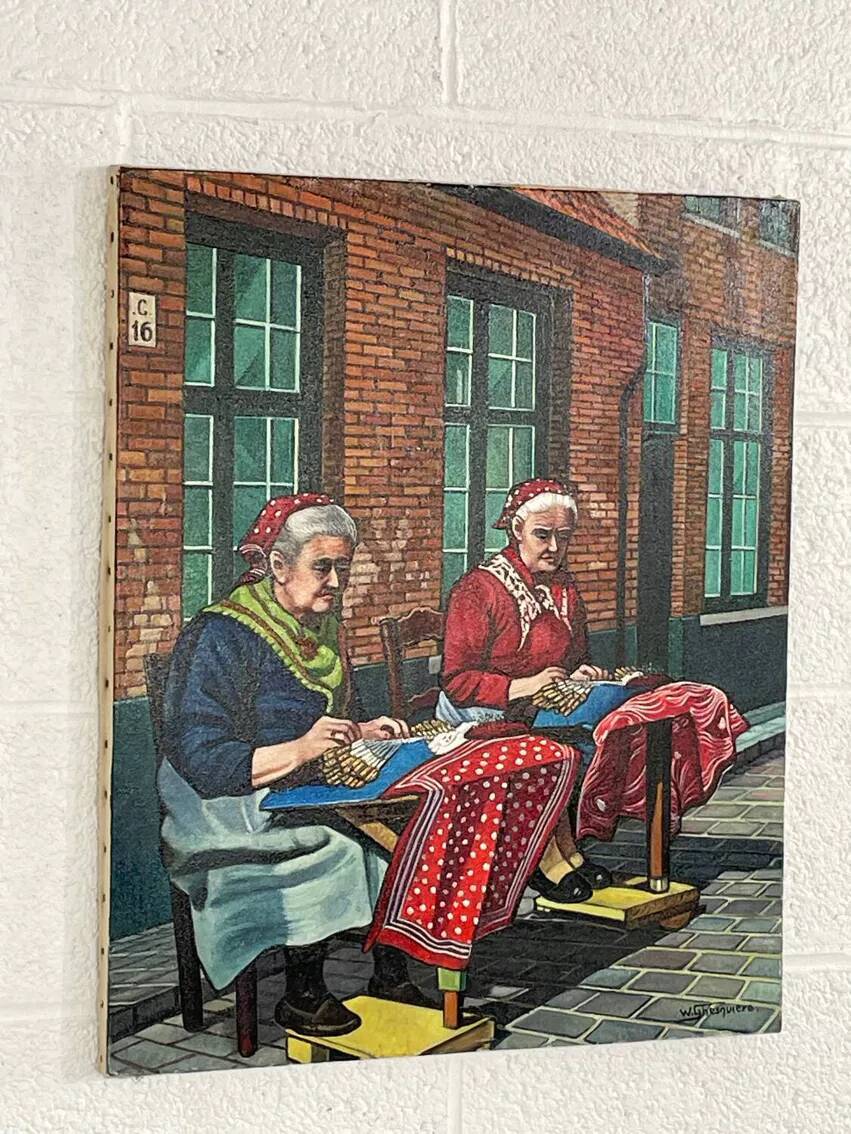 Oil painting by W. Ghesquière