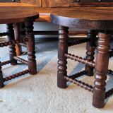 Paire de tables d'extrémité attribuées à Charles Dudouyt 1940