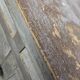 Old Parisian chopping block buffet with vintage shabby patina