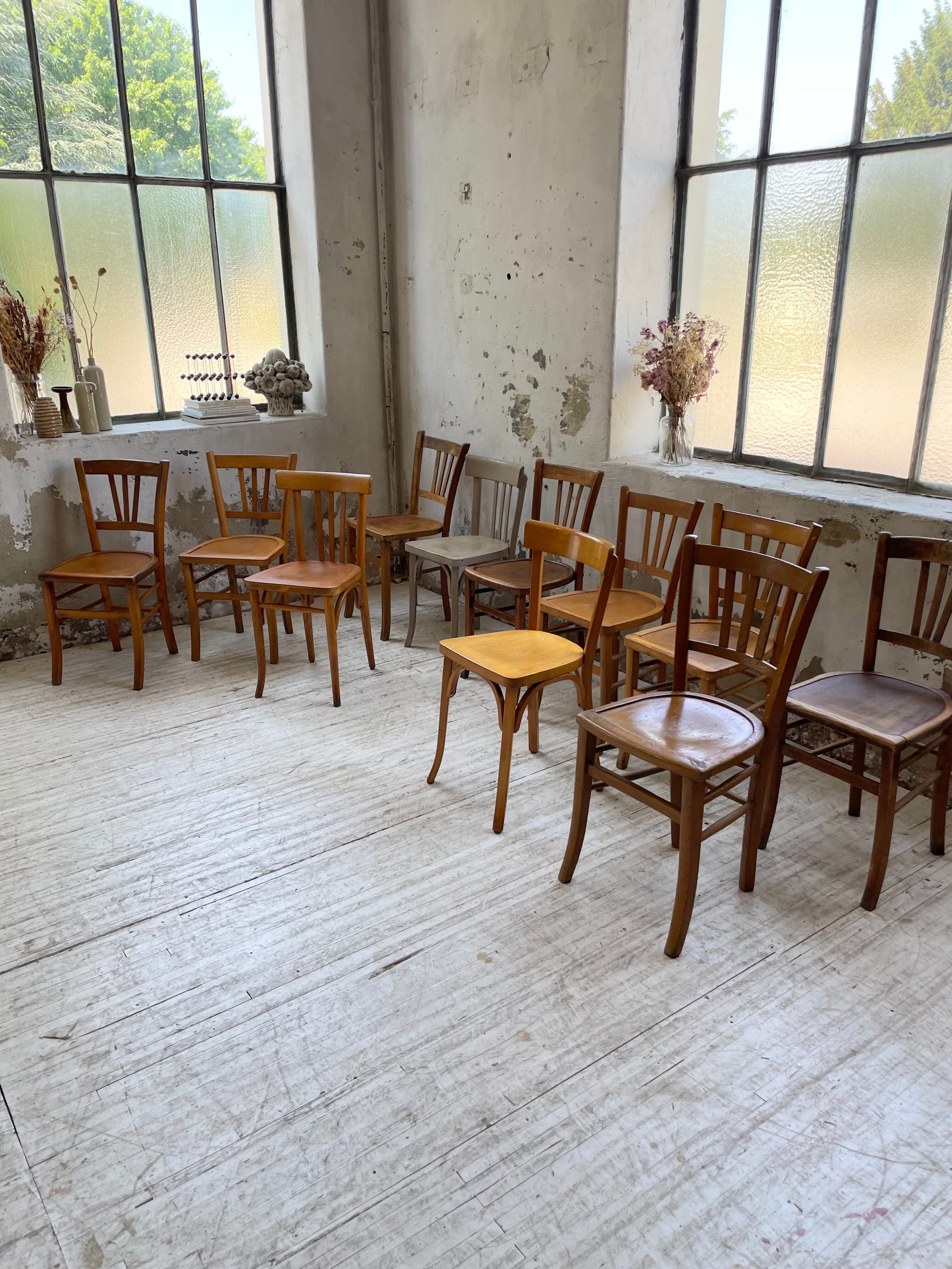 Set 11 Baumann bistro chairs