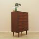 Rosewood chest of drawers, Danish design, 1970s, made in Denmark