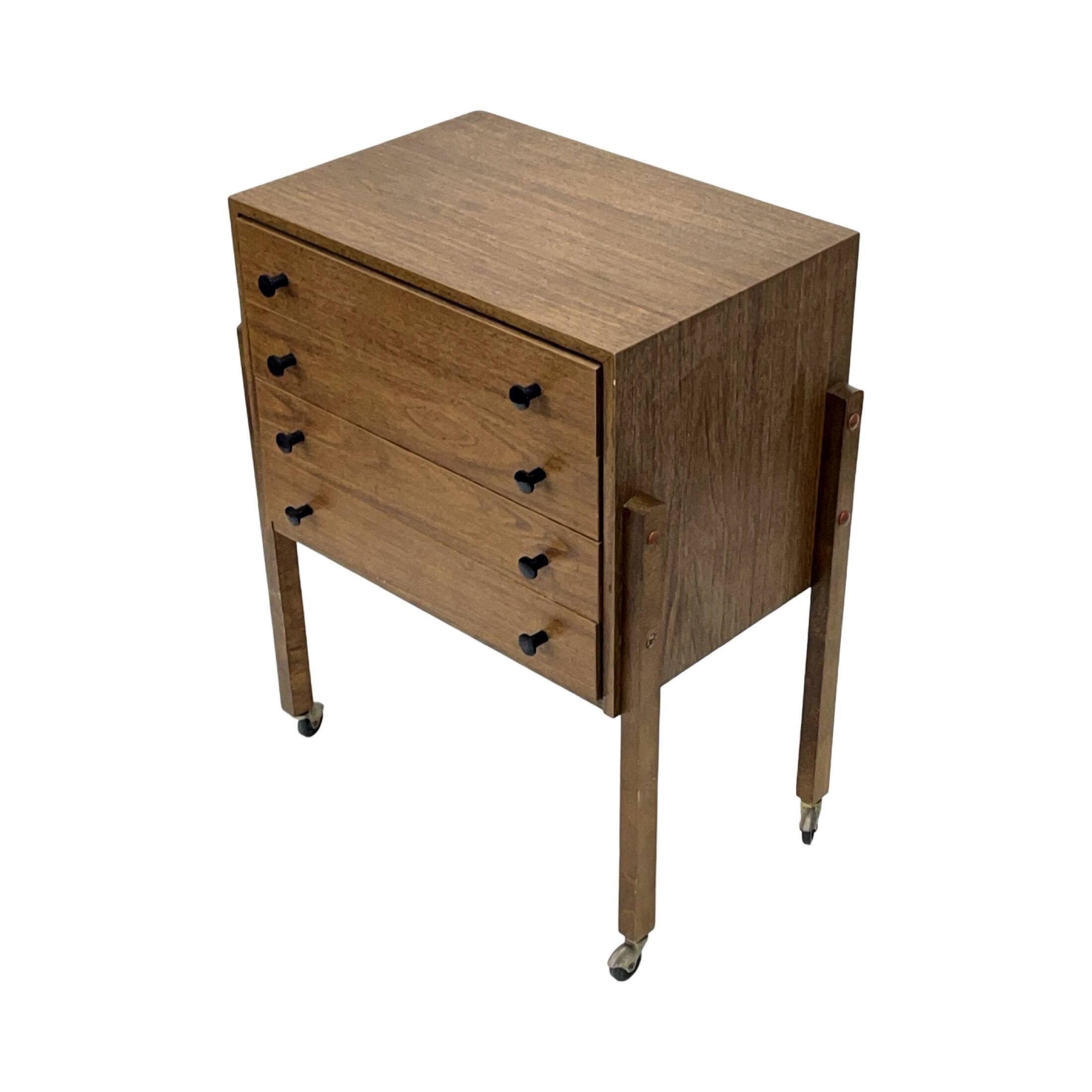 Modernist threader, with organizer, GDR, 1960s.