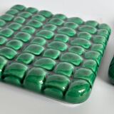 Set of 2 ceramic bottle coasters