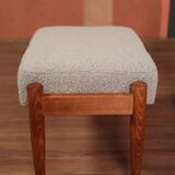 Armchair and ottoman in boucle fabric by H. Lis