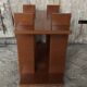 Old bedside table nightstand design wood 80s vintage