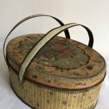Sewing box, lithographed sheet metal box