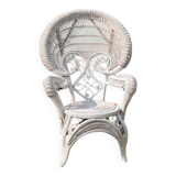 Peacock rattan armchair