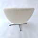 Swivel shell armchair, star legs Denmark 1960/1970