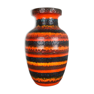 Vase multicolore fat lava par Scheurich Allemagne 1970s