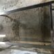 Vintage 1970 stainless steel coffee table and smoked glass
