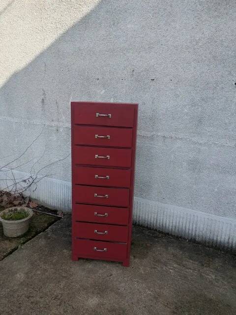 High chest of drawers, tallboy