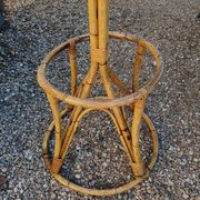 Vintage coat rack in bamboo and rattan