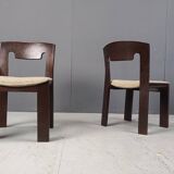 Vintage Brutalist Dining Chairs, Set of 6 - 1970s