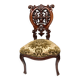 Napoleon III period armchair in carved mahogany, 19th century.
