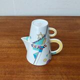 Teapot or coffee pot with cup from the German postmodern VIP collection by Seltmann Weiden, set of 2.