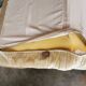Pair of modular velvet armchairs and ottoman