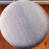 Vintage stool blue fabric