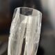 Set of 10 antique champagne glasses in engraved crystal