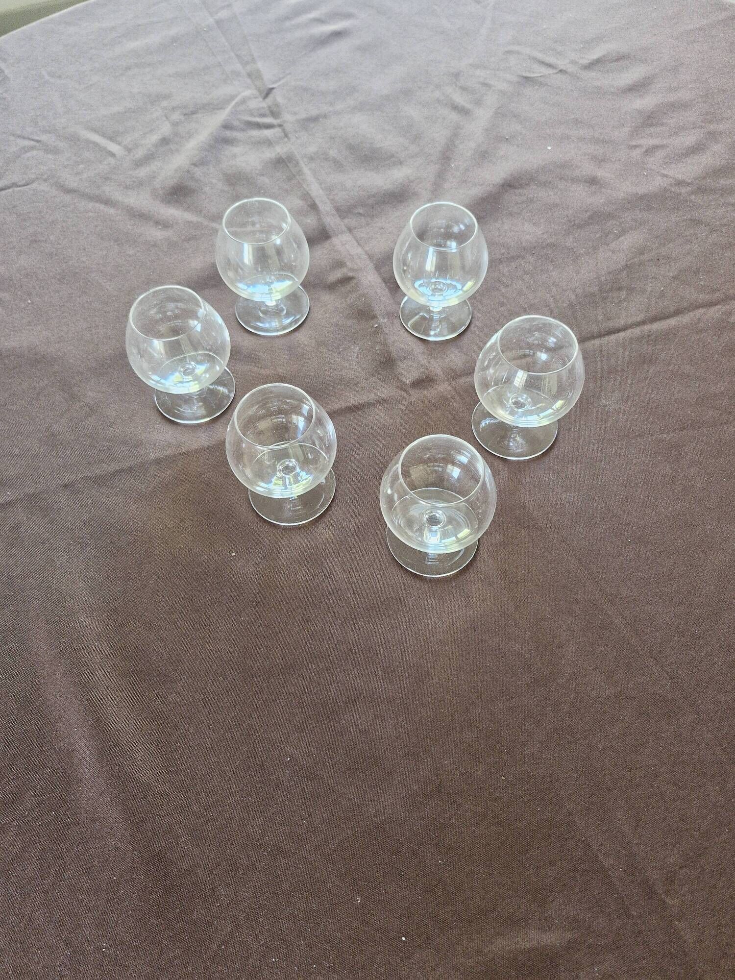 Box of 6 crystal cognac glasses from sèvres –