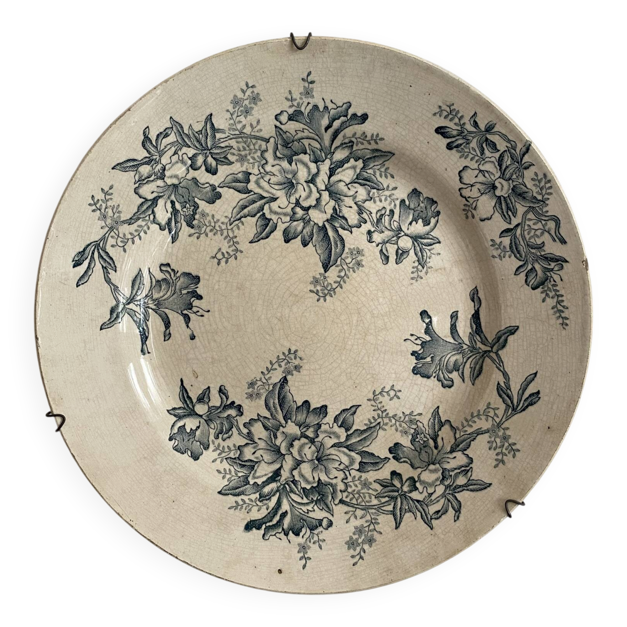 Ironstone plate "Floreal" 29.5 cm