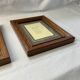 Set of 2 old frames in solid oak