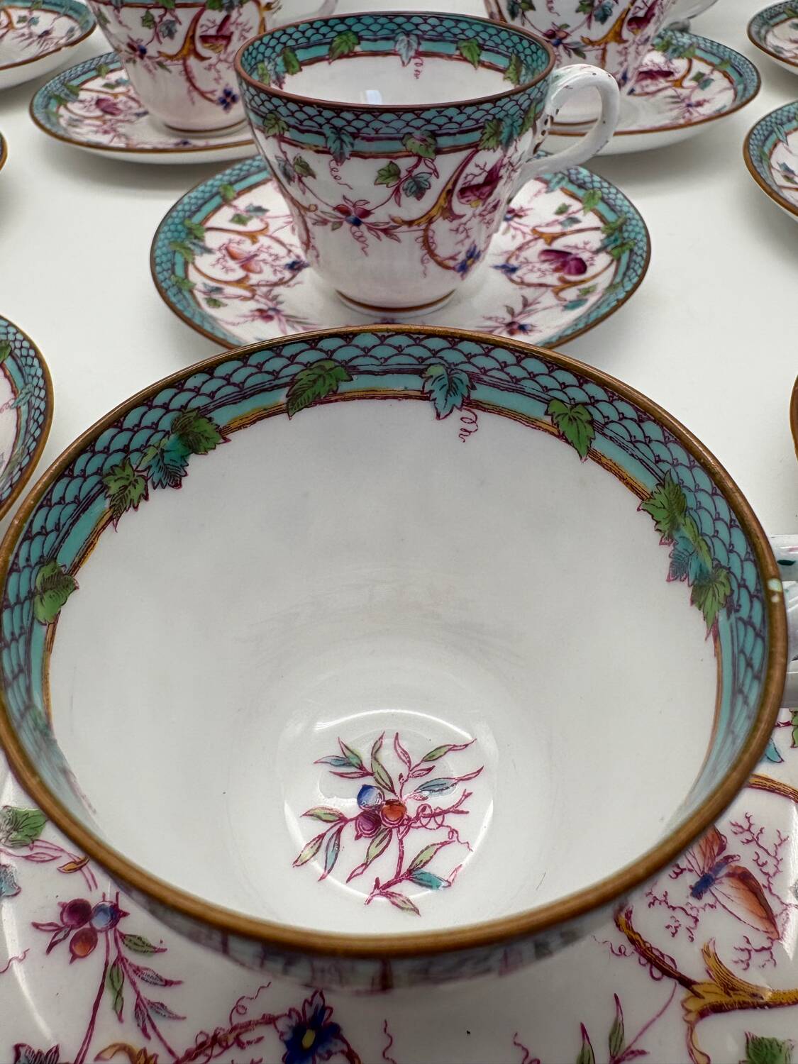 Service à café, Sarreguemines, Minton, 19ème