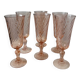 Set of 6 Rosaline champagne flutes